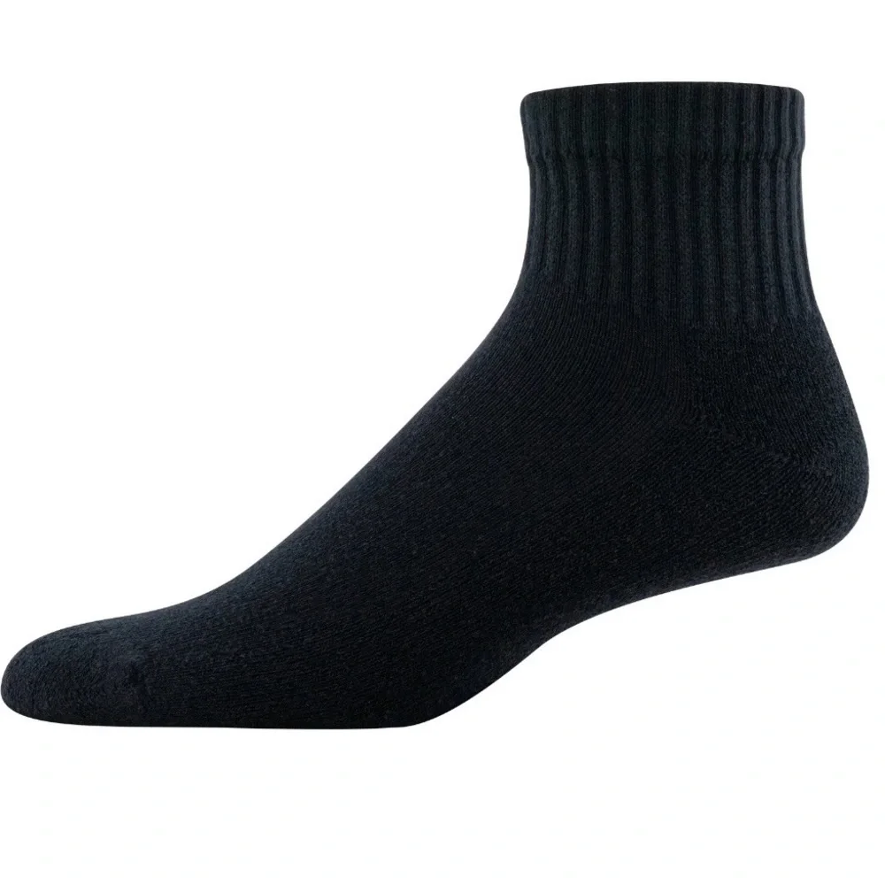 PowerSox Men's Cushion Quarter Socks, 12-Pack x2